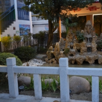 讀書長(zhǎng)廊夜景